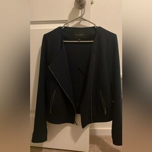 Banana Republic Navy Zip-Front Jacket